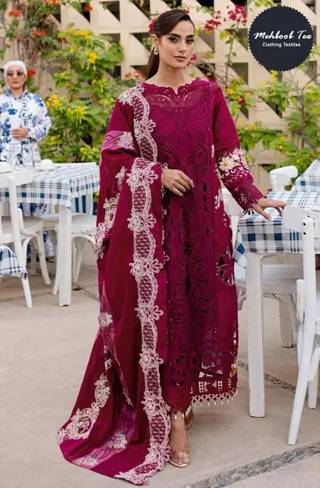 Mehboob Tex 1722 A and B Cotton Embroidery Pakistani Salwar Suits Wholesalers In Surat
